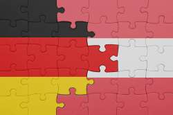 Foto: österreichische und deutsch Fahne