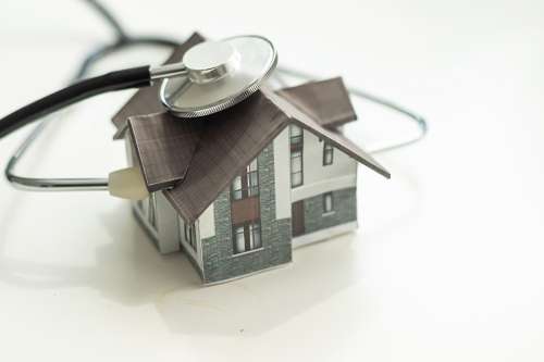 Foto: Haus und Stehtoskop